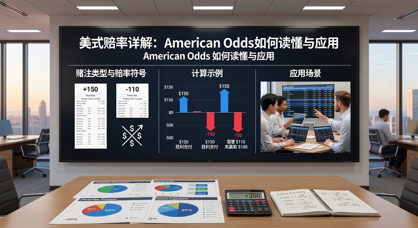 美式赔率 American Odds 详解：阅读计算与体育博彩应用