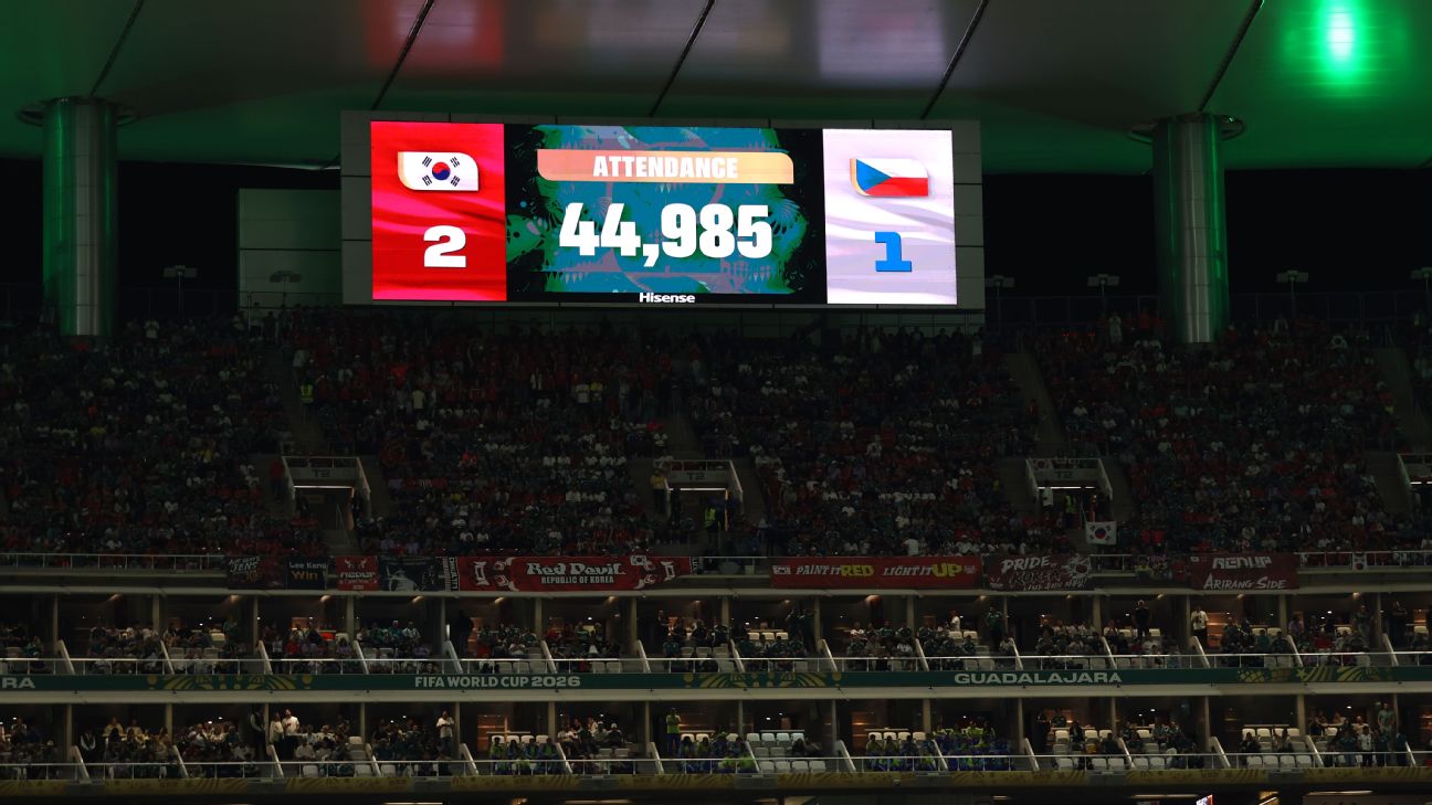 FIFA为韩捷小组赛出席人数数据辩护：44985人数据基于已验证运营数据